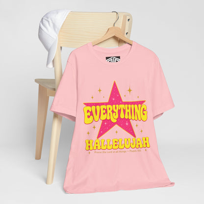 Everything Hallelujah Tee — Retro Star Christian Graphic T-Shirt