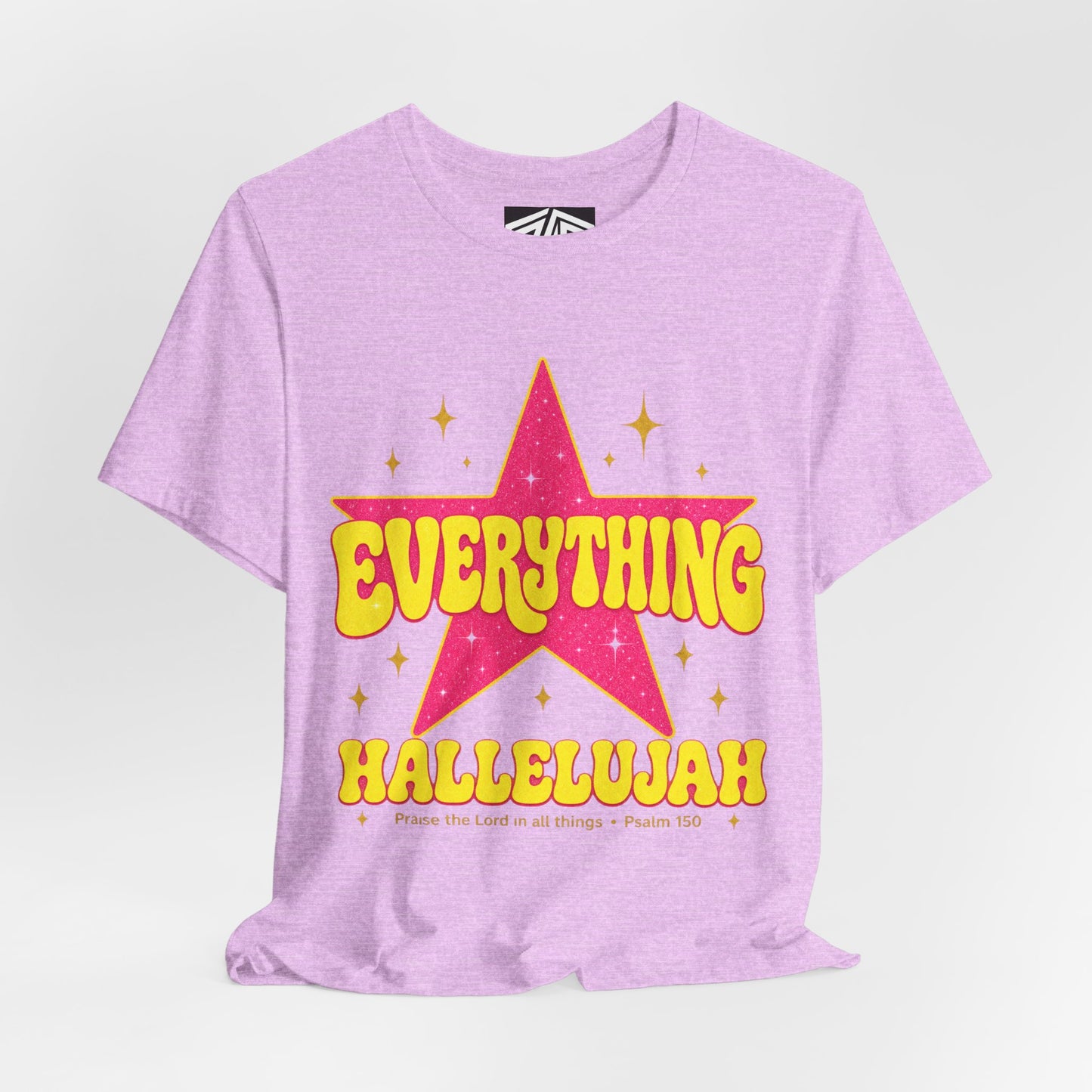 Everything Hallelujah Tee — Retro Star Christian Graphic T-Shirt