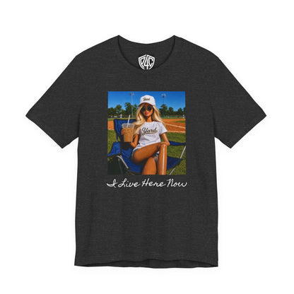 Baseball Barbie Girl Graphic Tee - 'Yards' Retro Summer Shirt