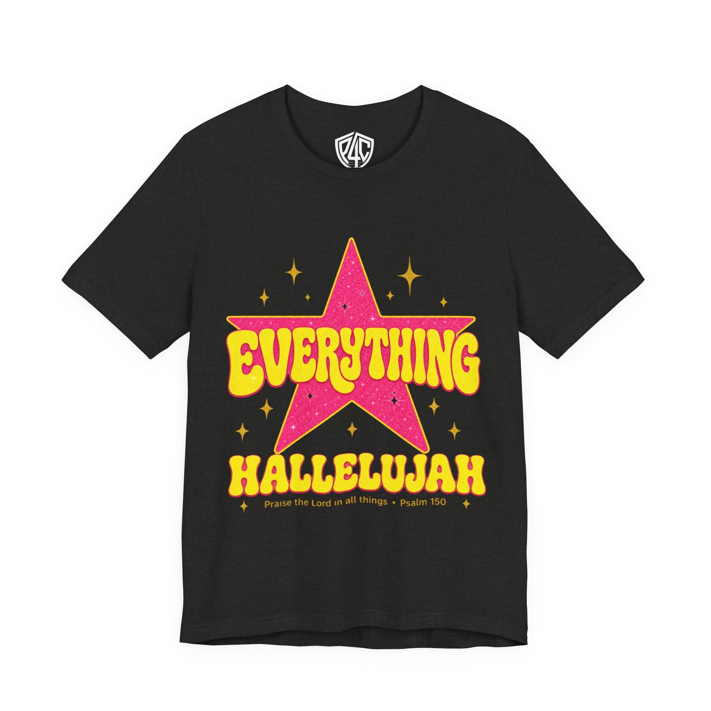 Everything Hallelujah Tee — Retro Star Christian Graphic T-Shirt