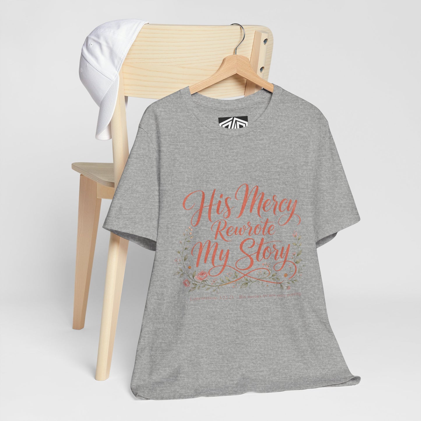 His Mercy Rewrote My Story Tee — Inspirational Christian Faith T‑Shirt