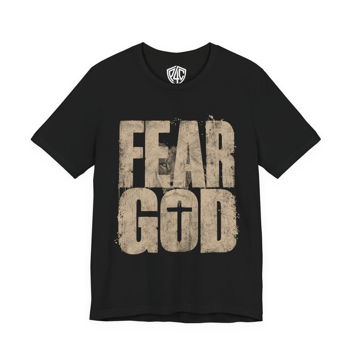 Fear God T-Shirt — Rustic Cross Faith Tee for Christians, Inspirational Religious Apparel