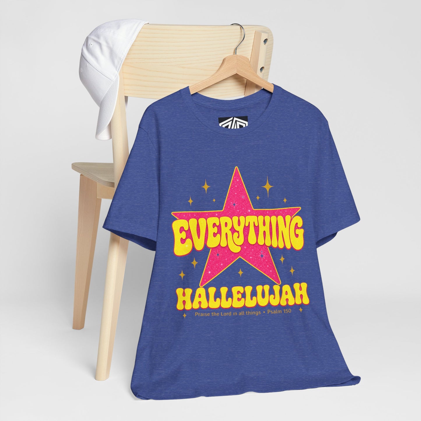 Everything Hallelujah Tee — Retro Star Christian Graphic T-Shirt
